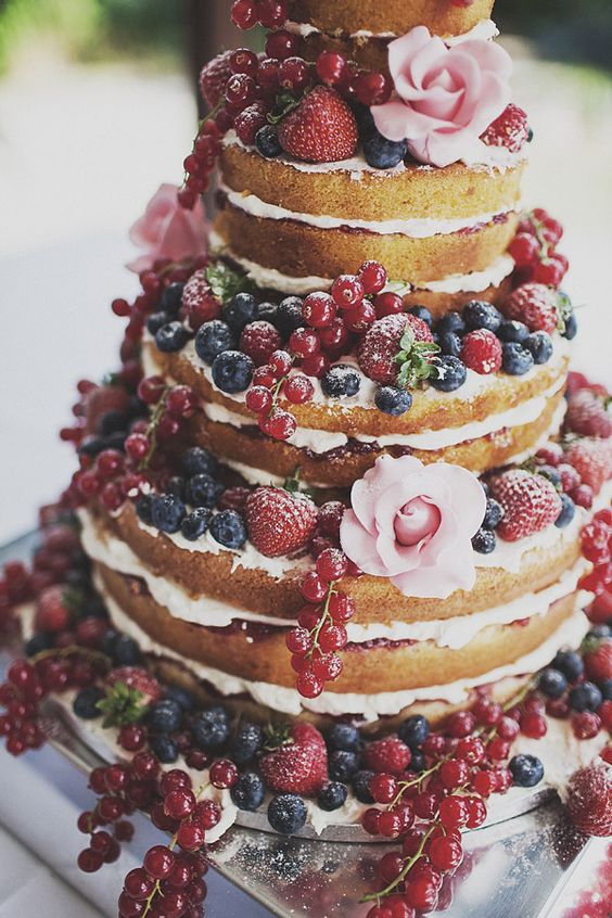 Classic and elegant berries naked cake. Perfect if you want to stray from the average wedding cakes