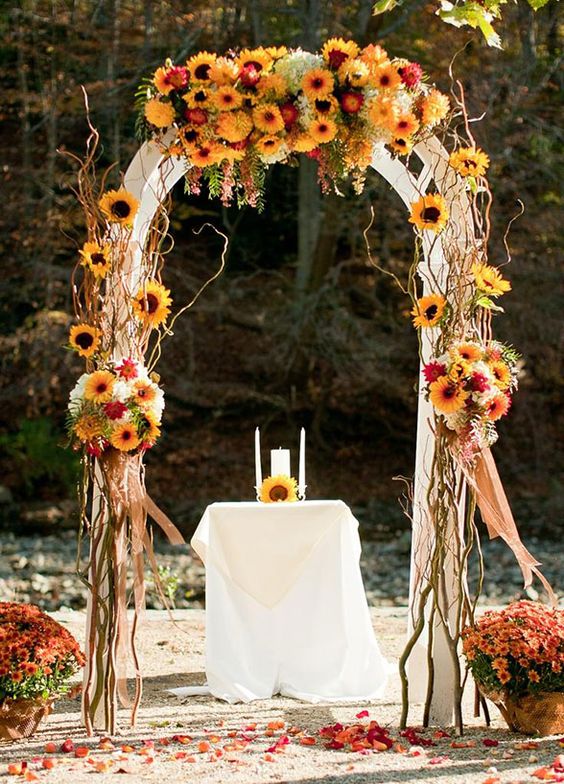 Fall wedding arch ideas