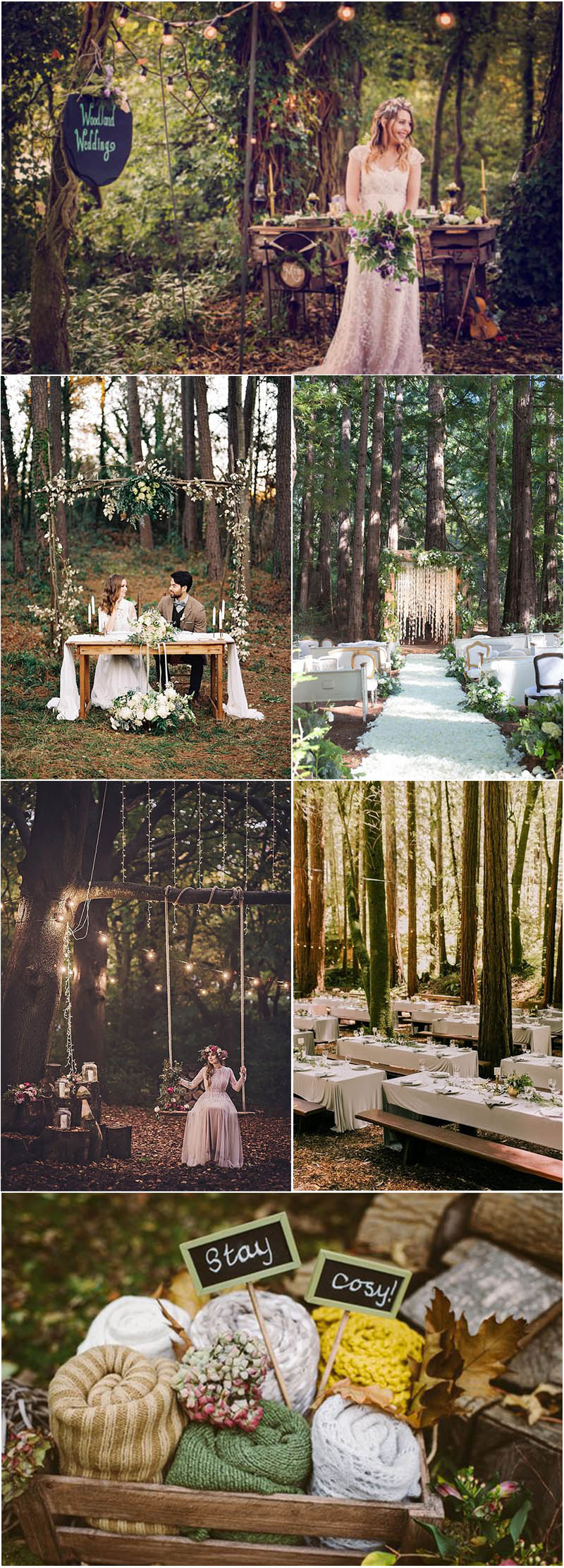 fabulous and eyeful woodland fall wedding ideas