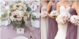 Chic and Romanic Mauve Wedding Color Ideas