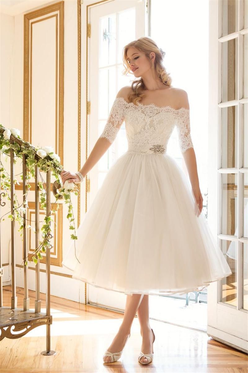 amazing short and knee length wedding dresses