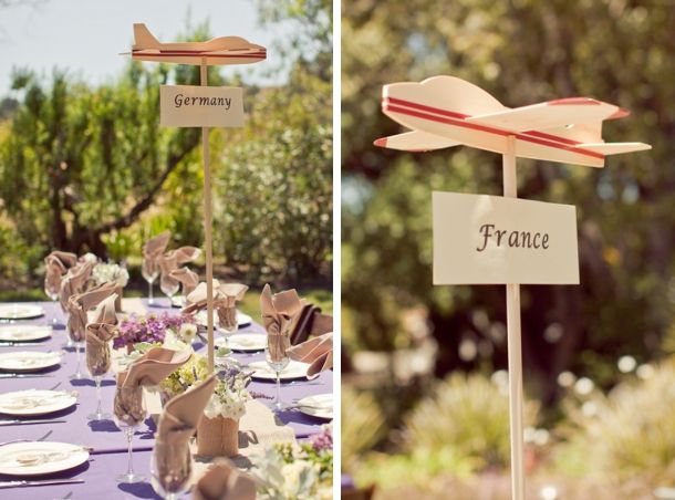 Awesome Ideas for Travel-Themed Weddings