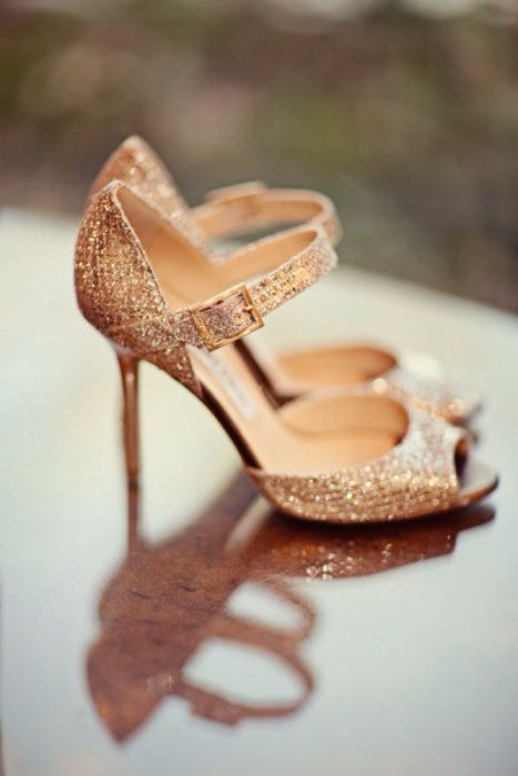 Gorgeous Pairs of Rose Gold Wedding Shoes To Try