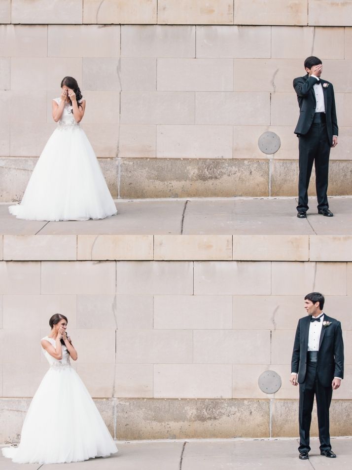 Romantic First Look Wedding Pictures That Really Inspire