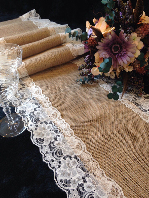 Rustic Burlap and Lace Wedding Theme Ideas