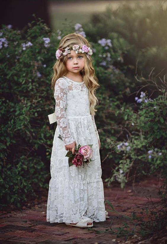 Cute Rustic Flower Girl Dresses