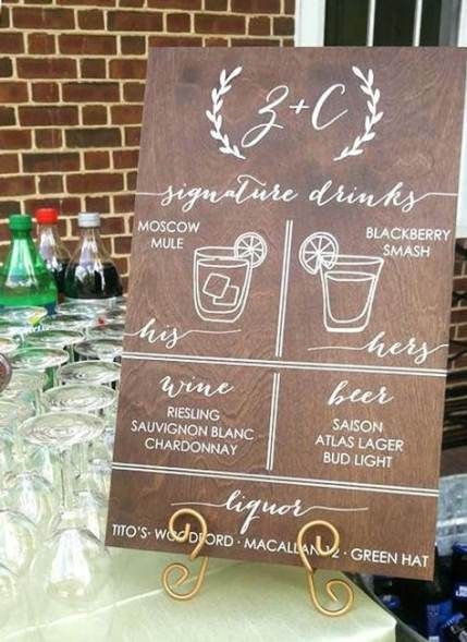 Fun and Creative Wedding Bar Ideas