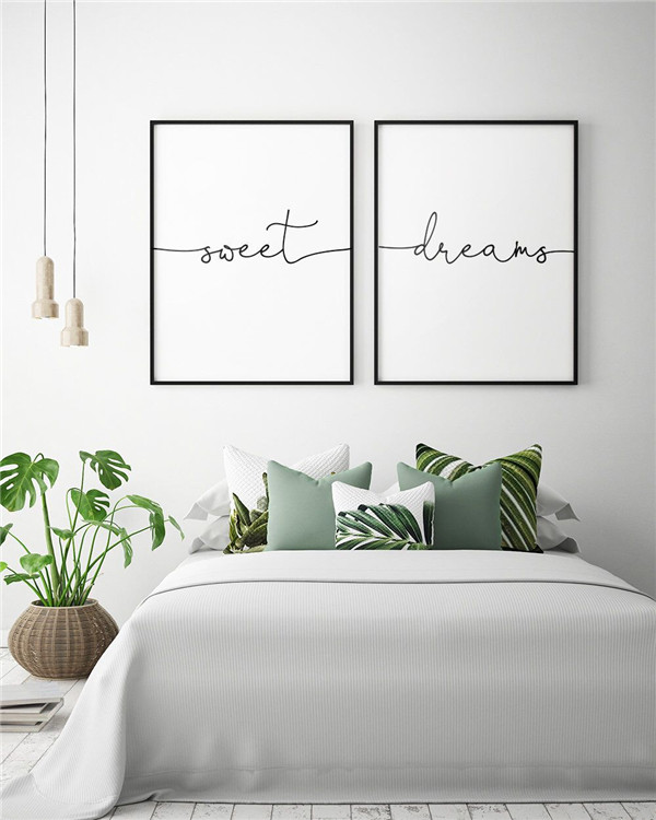above the bed wall decor
