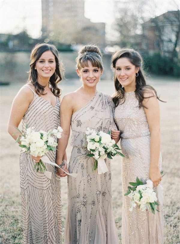 Gorgeous Sparkly Bridesmaid Dresses
